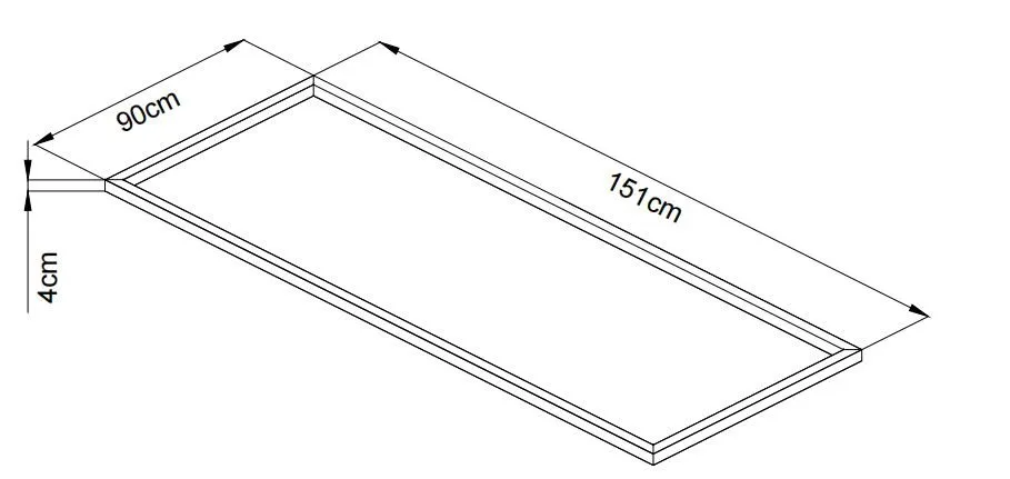 Bodenrahmen zu Ger&auml;teschrank