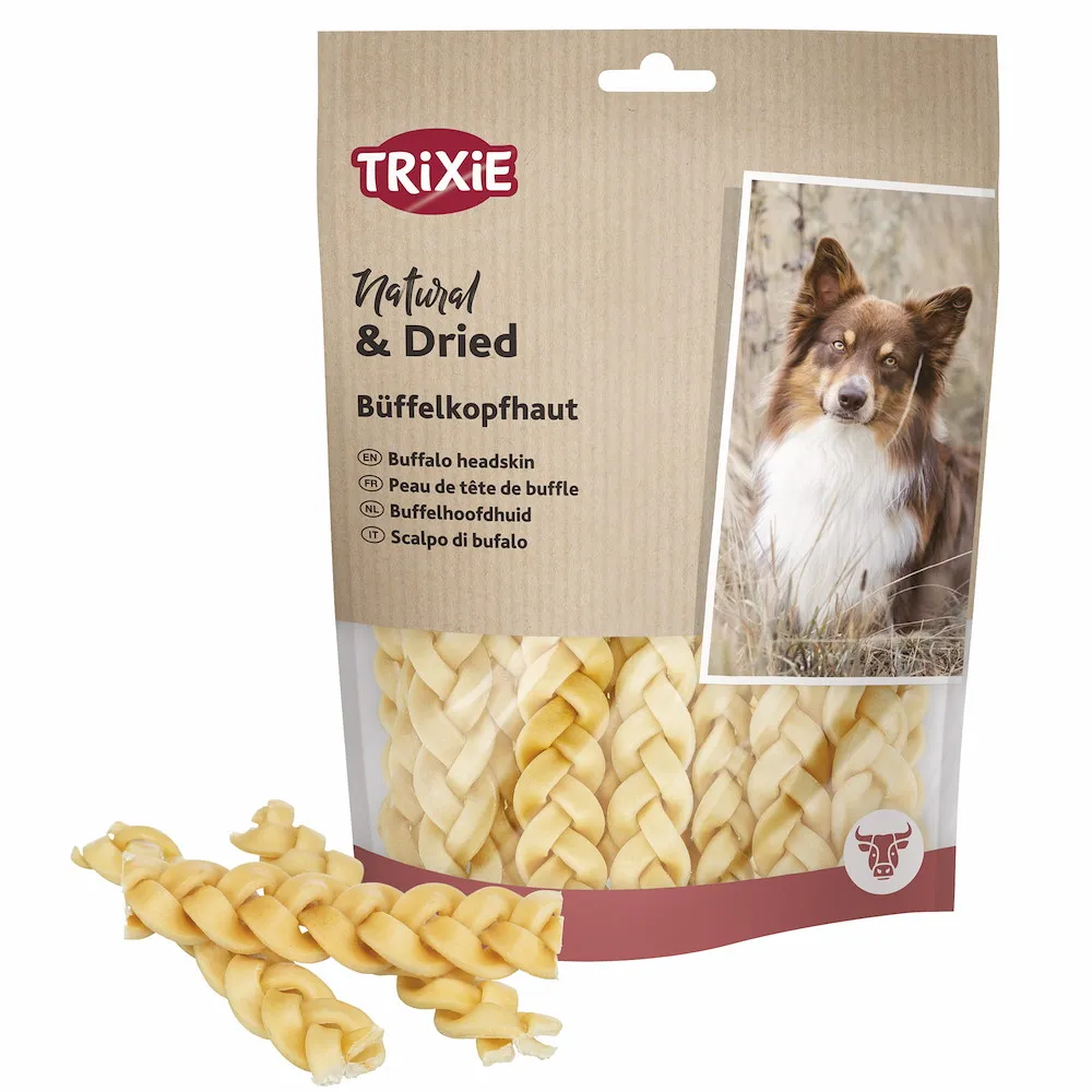 B&uuml;ffelkopfhaut, geflochten,