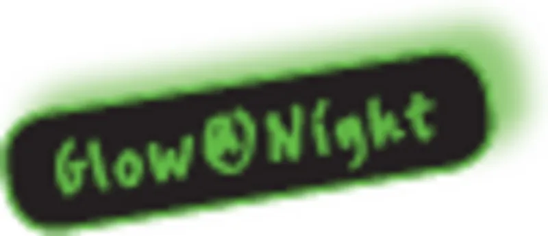 Wandpuffer nachleuchtend