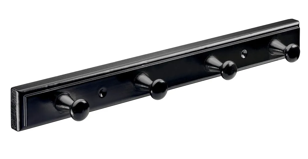 Holzleiste 4 Haken 400mm