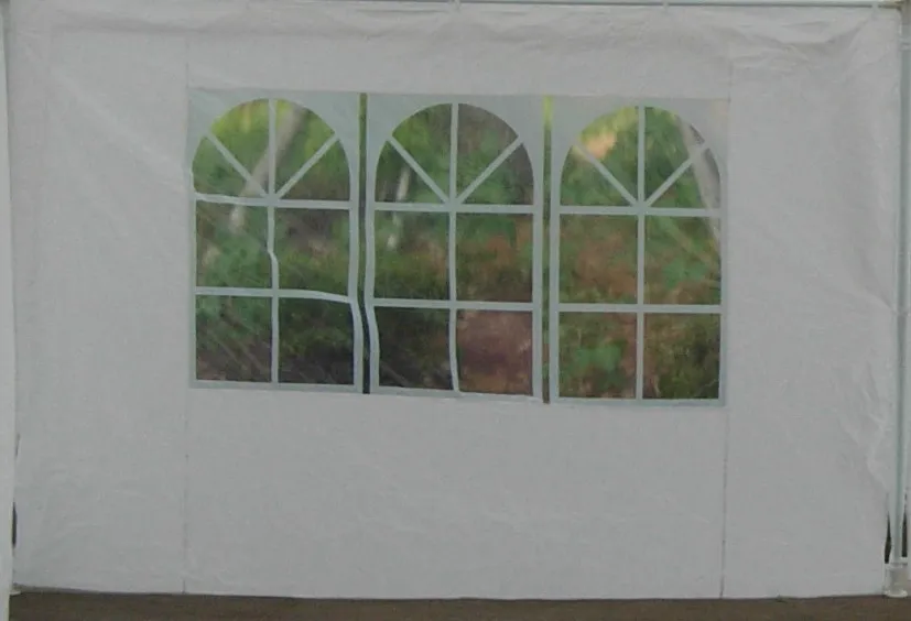 Seitenwand wei&szlig; mit Fenster,