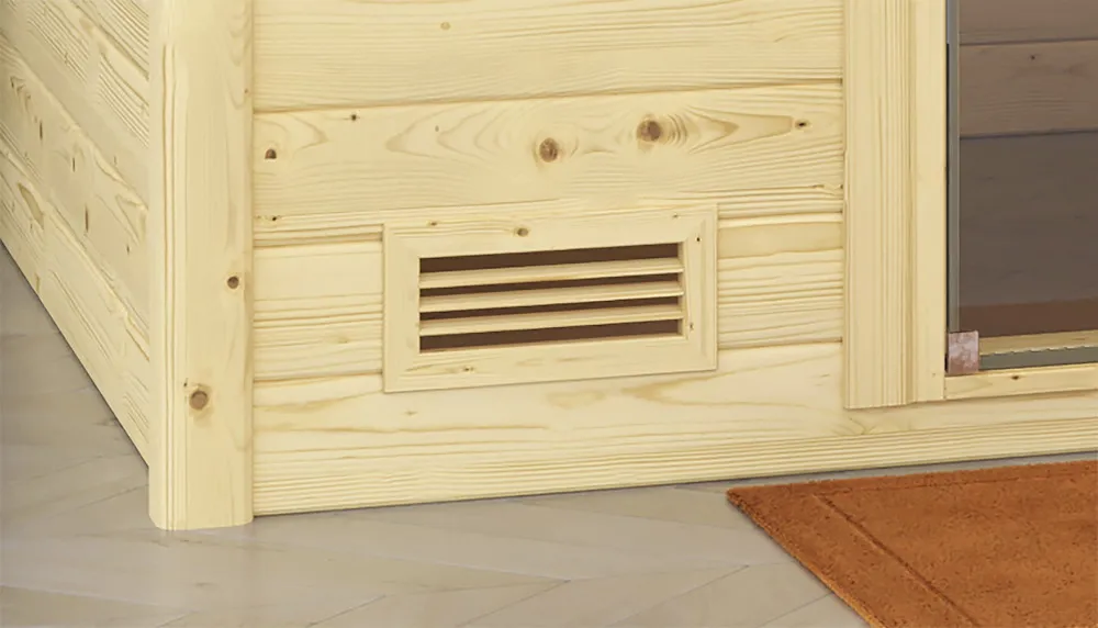 Zulufblende f.Massivholz-Sauna