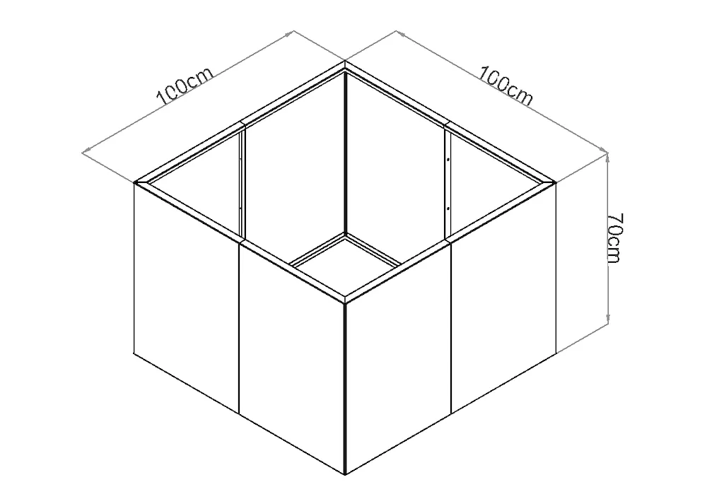 Hochbeet Cortenstahl 1,5mm