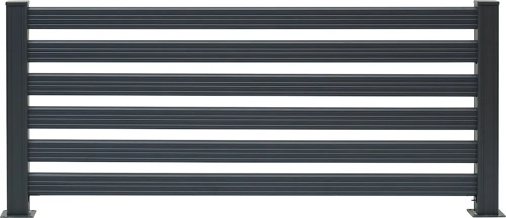 Alu-Pfosten f. Bohlenzaun