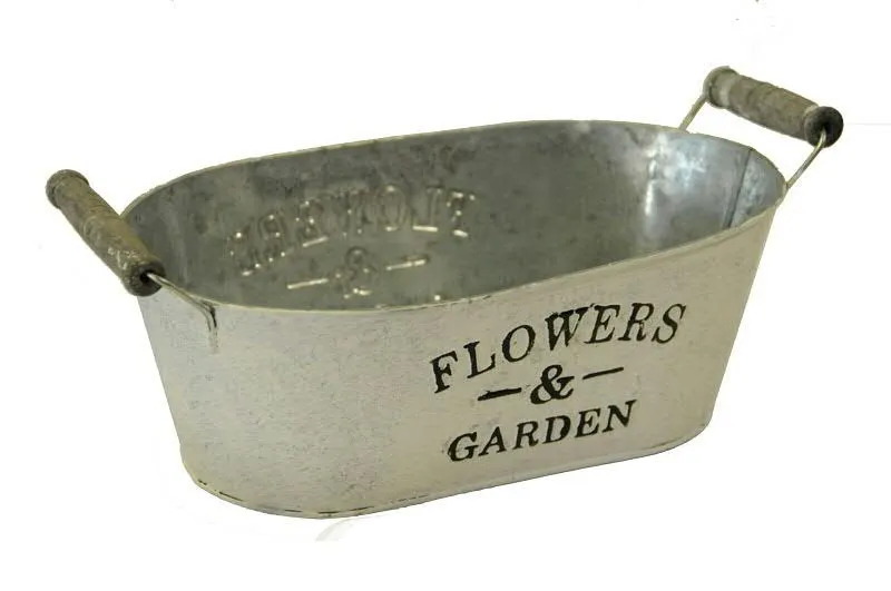 Jardiniere Zink 27x16x10cm