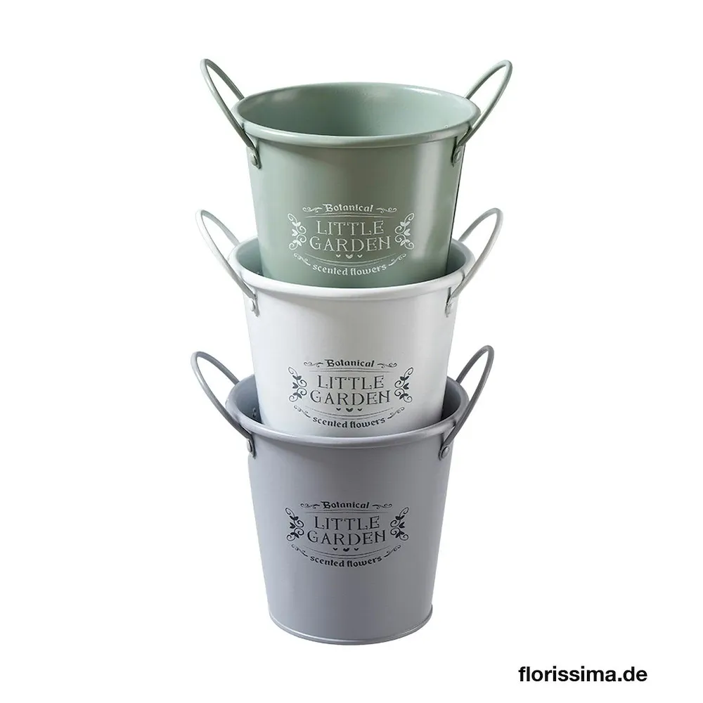 Topf Metall D13H15cm sortiert