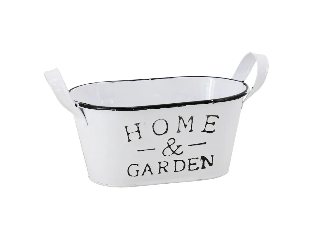 Jardiniere Zink 22x14x10cm