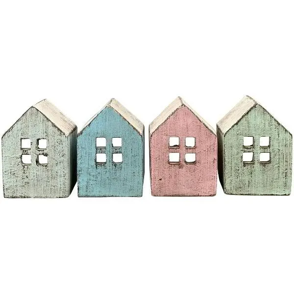 Windlicht Haus Zement