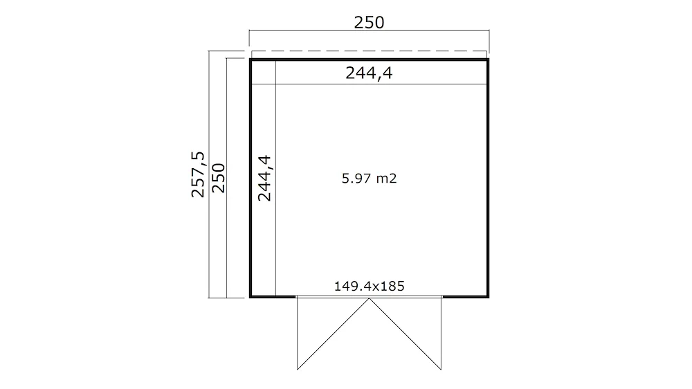 Nika 2, 28 mm, 250x250cm,