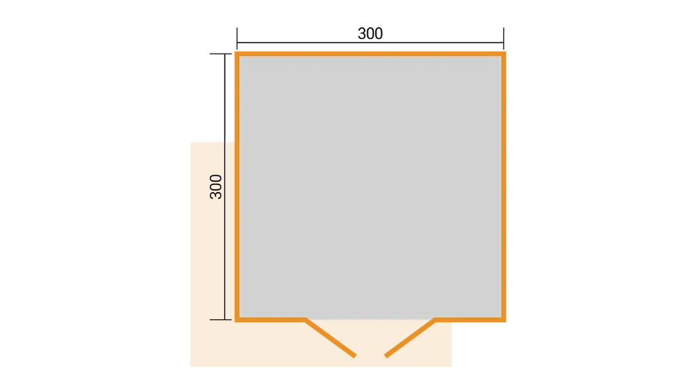 P.Garden MHH 28mm, 300x300cm,