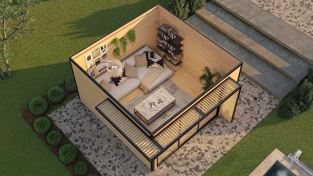 P.Garden MHH 44mm, 400x400cm,