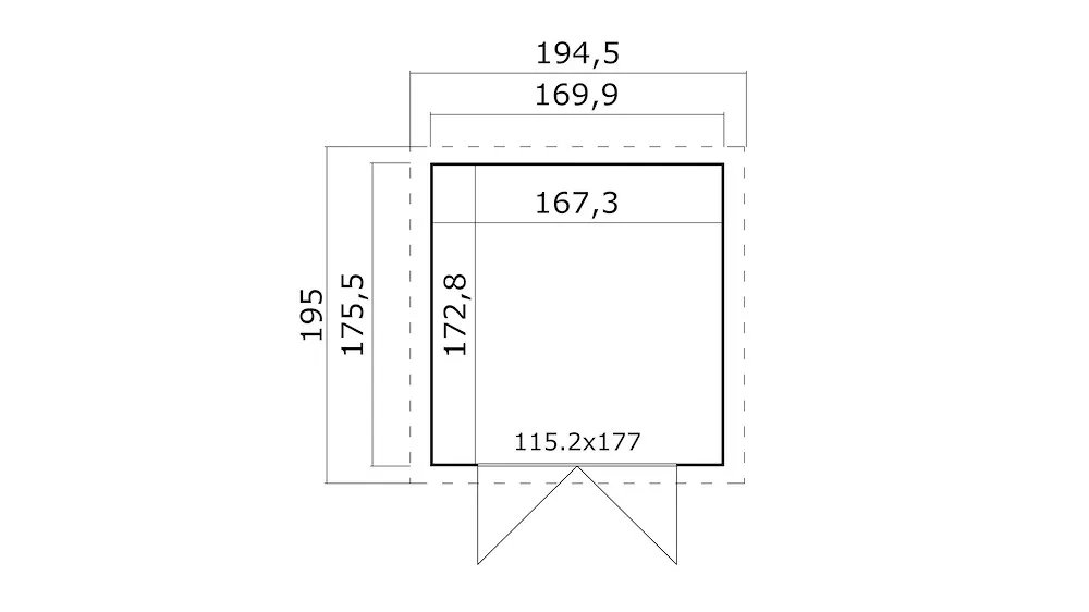 Gartenhaus Mori Gr. 3.1 SD,