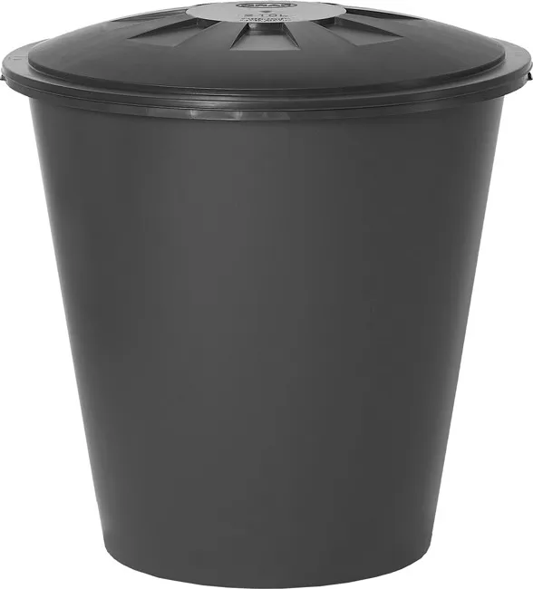 Regentonne rund 210 L graphite