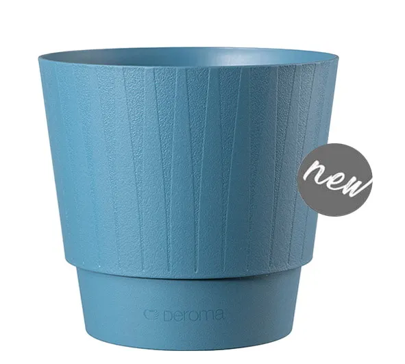 Vaso Plisse' 15cm Blue Denim