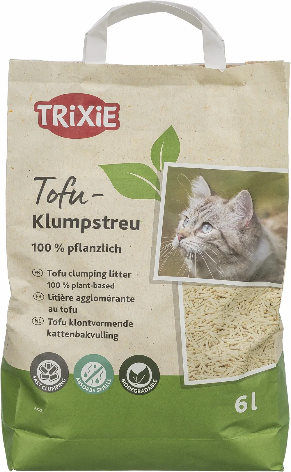 Tofu-Katzenstreu, klumpend