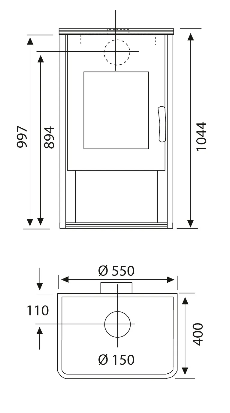Kaminofen Typ10180-Fulgor