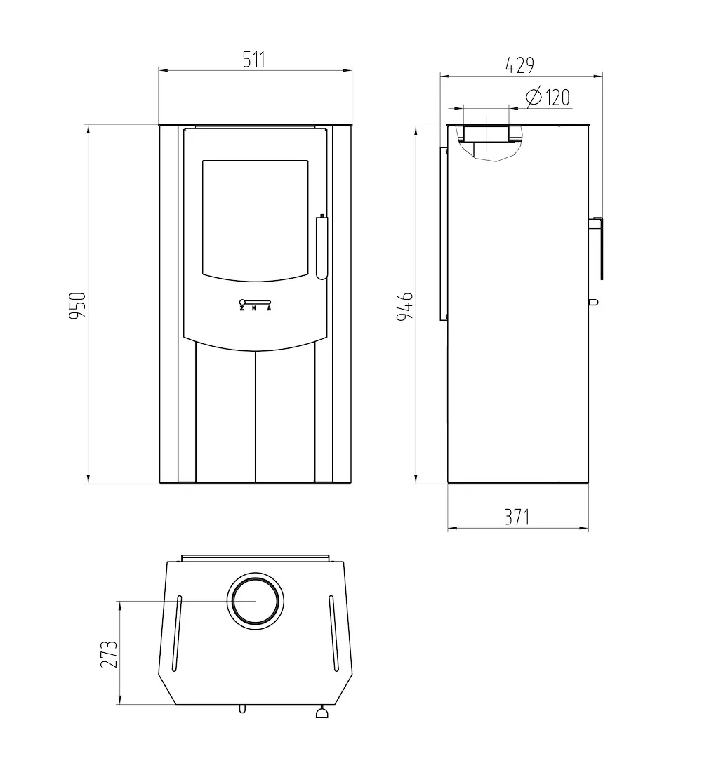 Kaminofen Typ10874-Sam