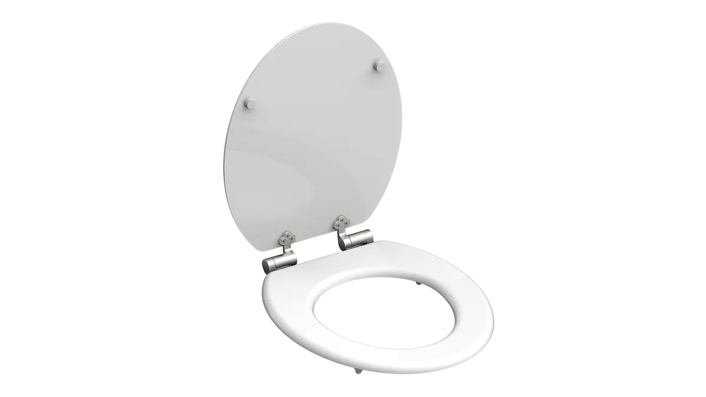 Holzkern WC-Sitz WHITE, mit