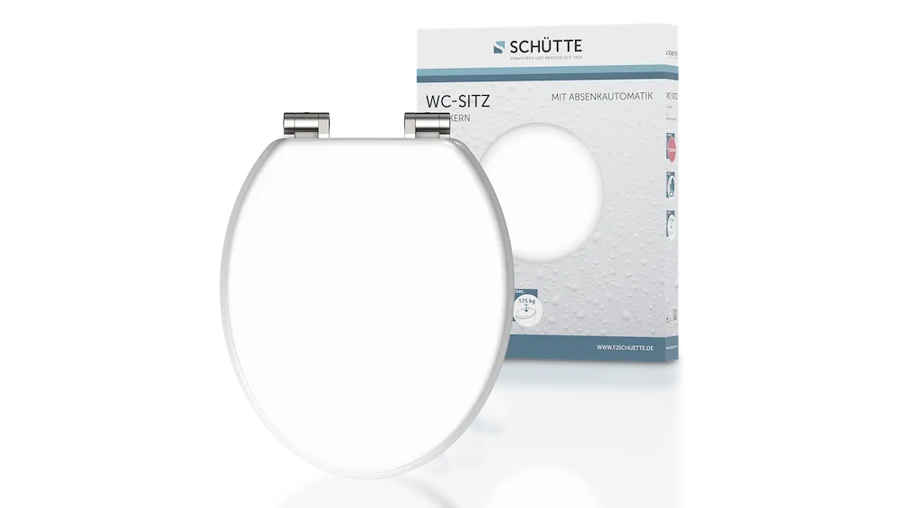 Holzkern WC-Sitz WHITE, mit