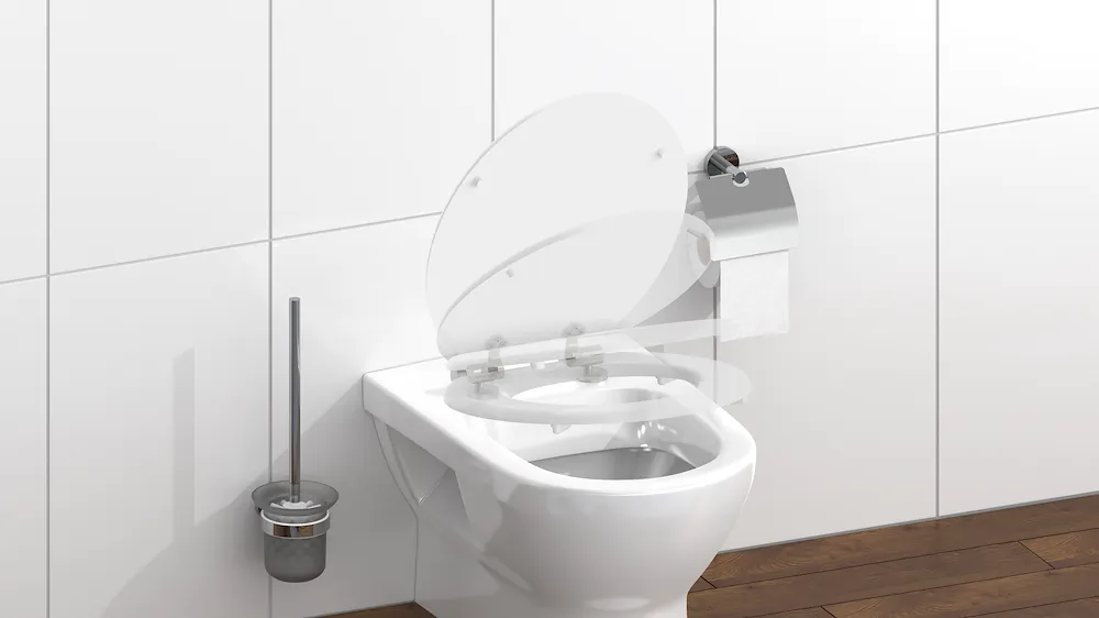 Holzkern WC-Sitz WHITE, mit