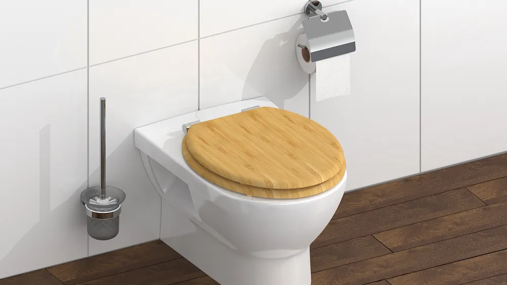Bambus WC-Sitz, mit