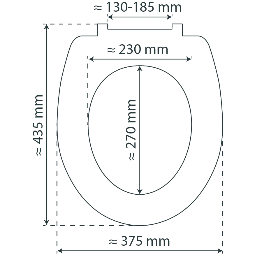 MDF WC-Sitz SEA STONE,