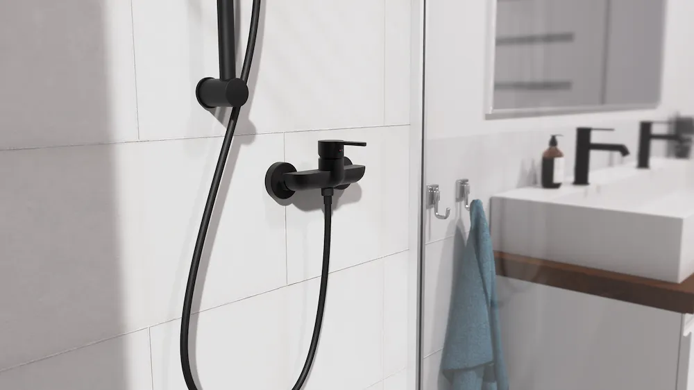 DENVER Duscharmatur, Schwarz