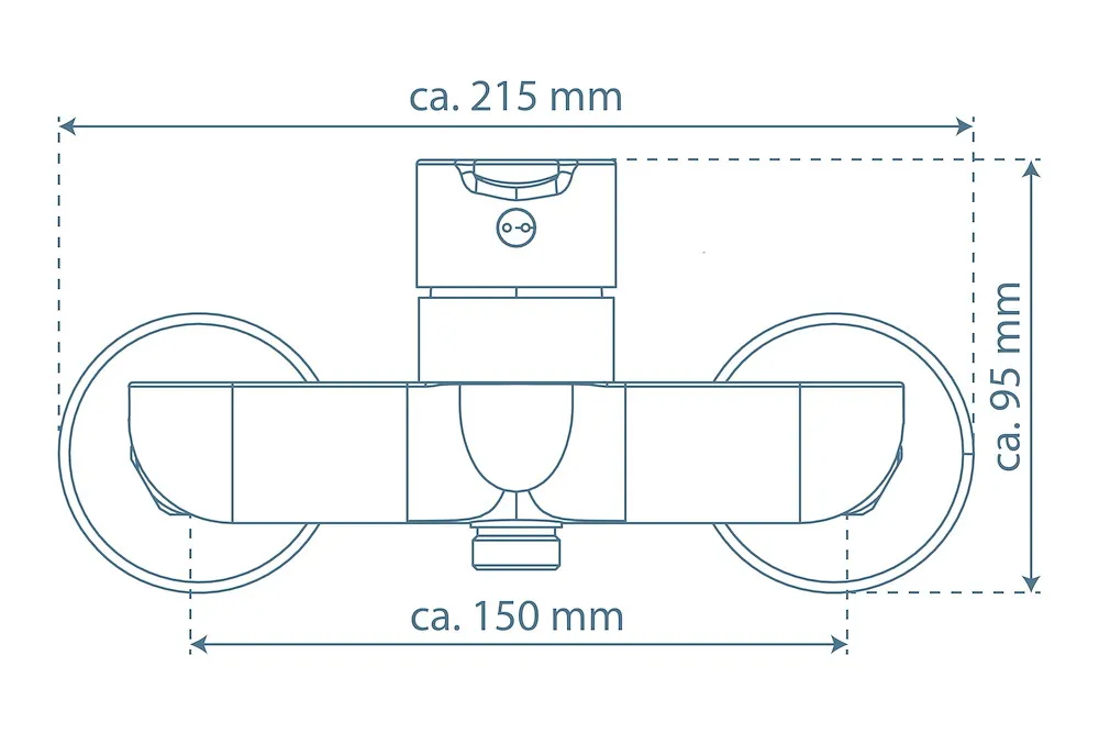 DENVER Duscharmatur, Schwarz