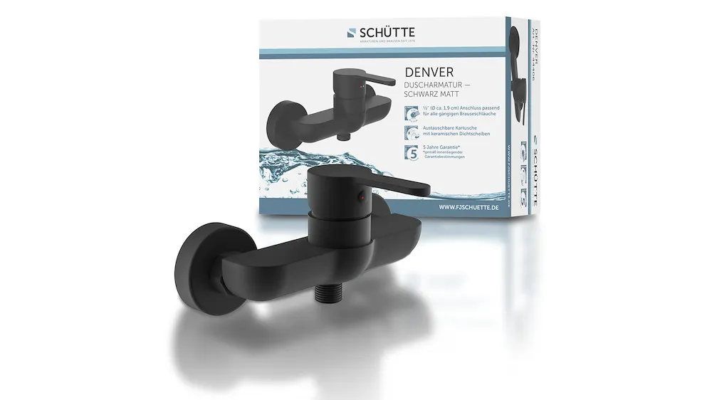 DENVER Duscharmatur, Schwarz