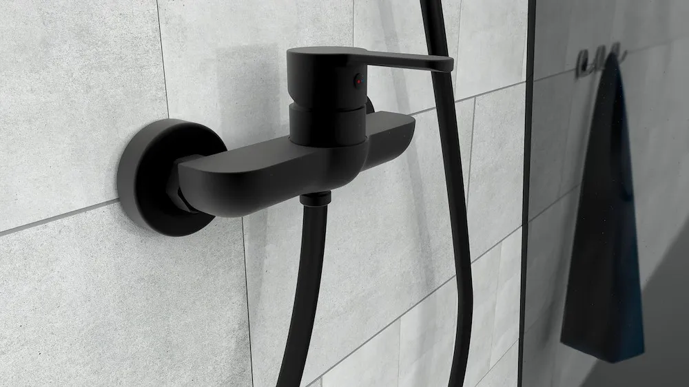 DENVER Duscharmatur, Schwarz