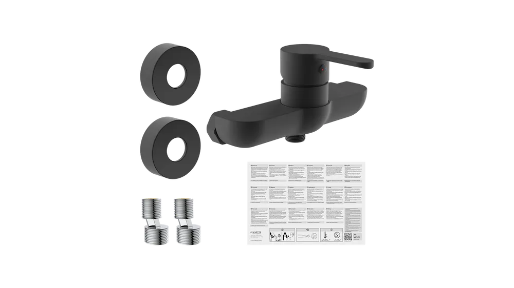 DENVER Duscharmatur, Schwarz