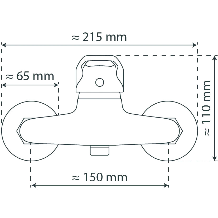 BATONI Duscharmatur, Chrom