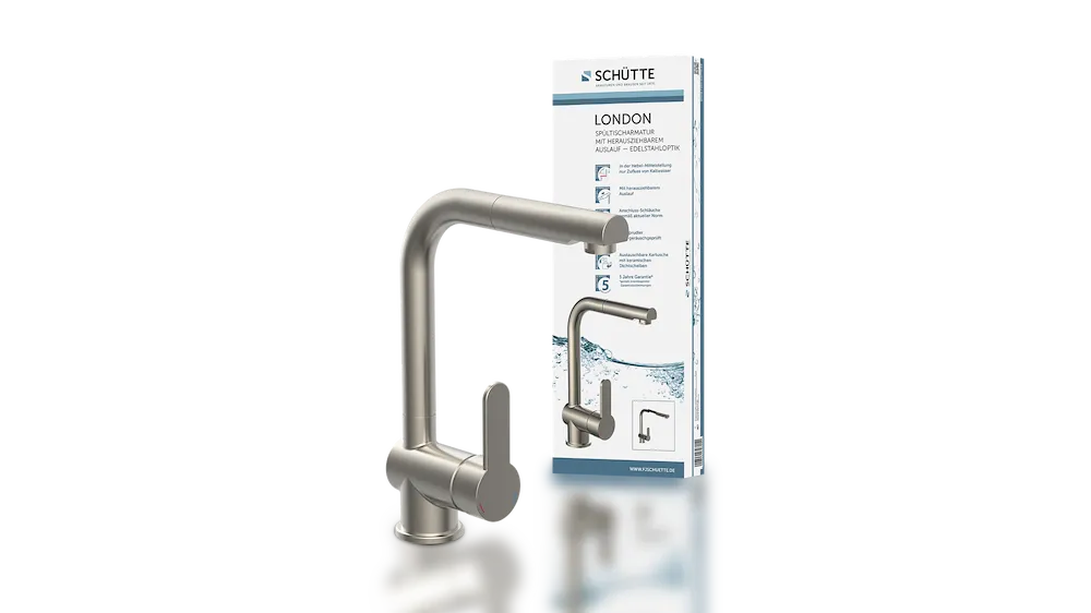 LONDON Sp&uuml;ltischarm. Edelstahl