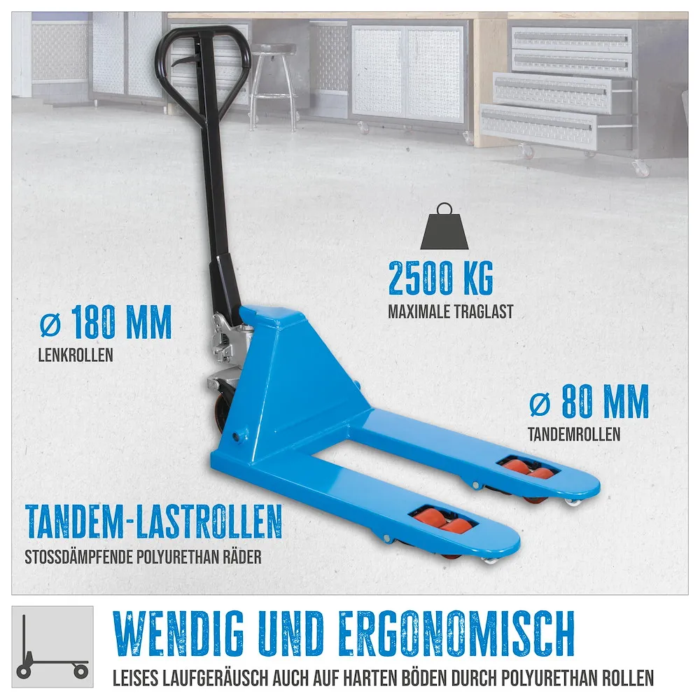 Gabelhubwagen GHW 2500-80 PU