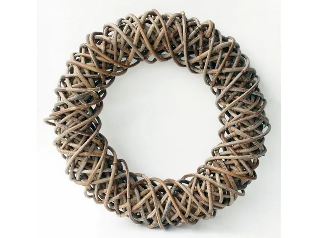 Kranz Rattan Grau D40cm