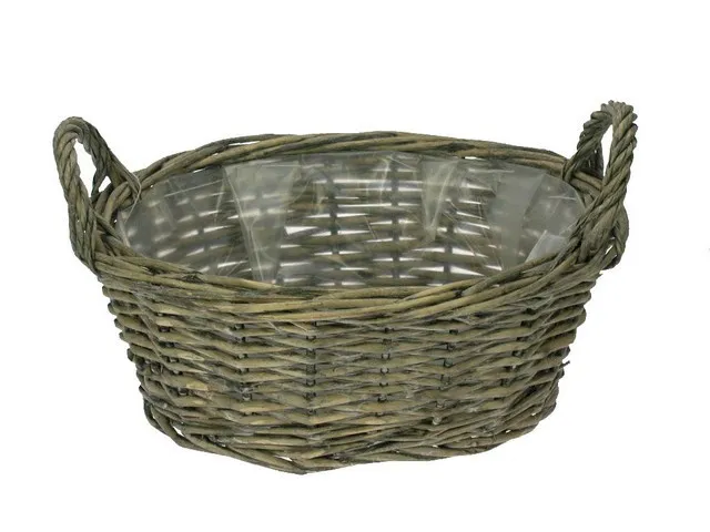 Schale Weide Grau 31x24 H12cm