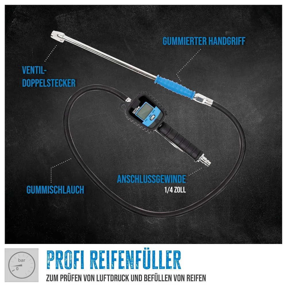 Digitaler Reifenf&uuml;ller