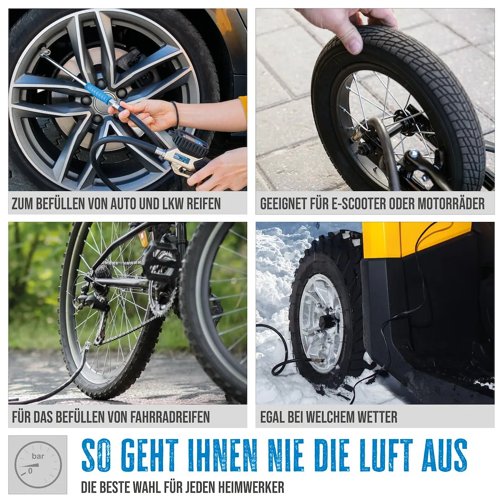 Digitaler Reifenf&uuml;ller