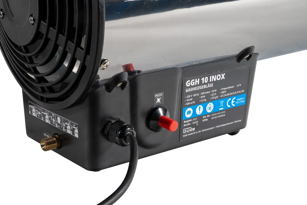 Gasheizgebl&auml;se GGH 10 INOX