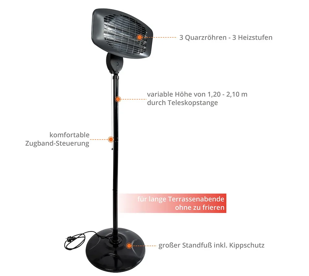 Infrarot Standheizstrahler